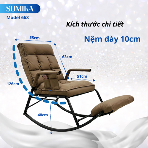 Ghế Bập Bệnh Thư Giãn Sumika 668